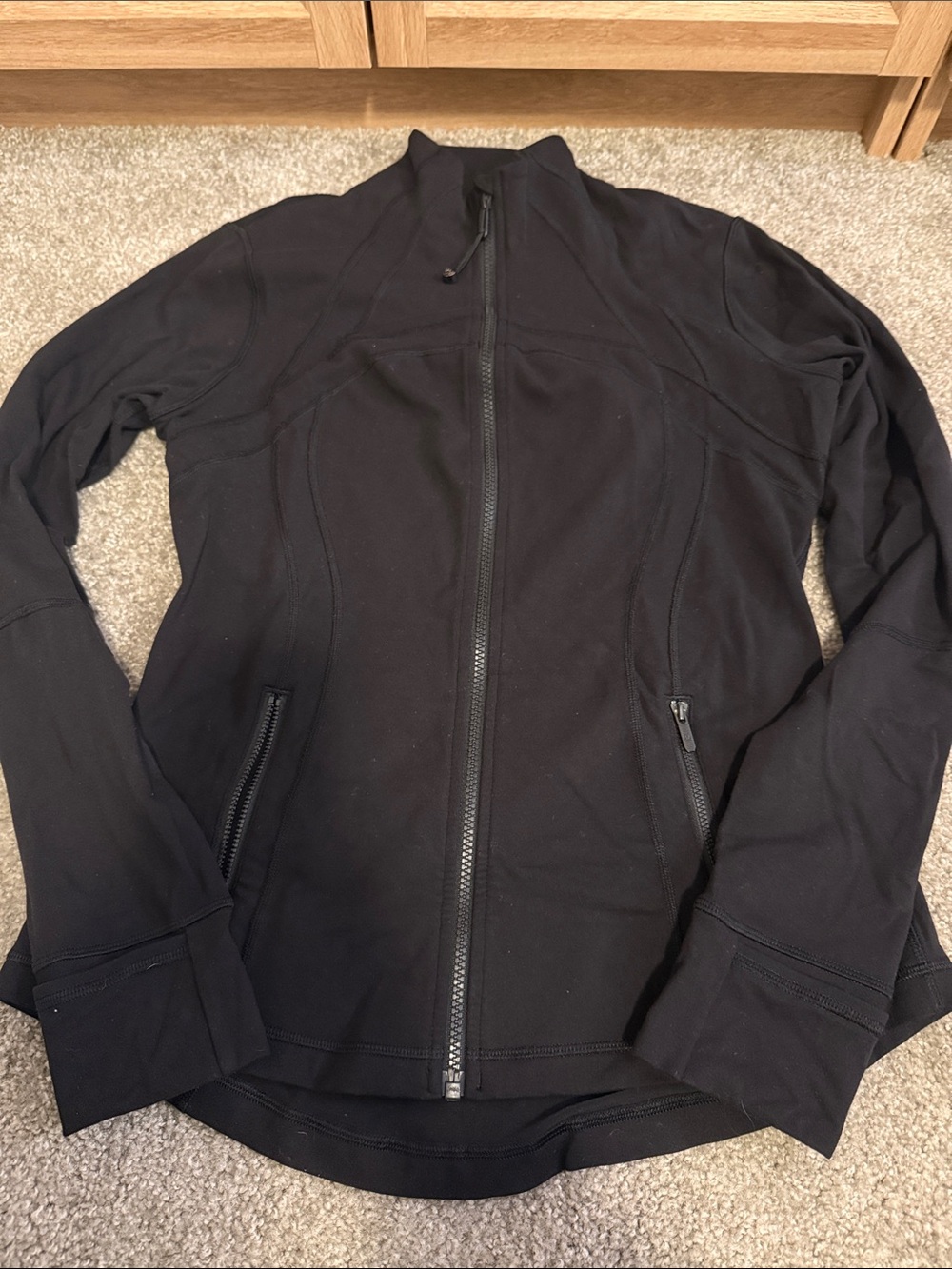 Lululemon define jacket black size 10